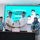 Teks foto : Optimis Sudiono Fauzan daftarkan diri mencalonkan Bupati ke DPC PKB Kabupaten Pasuruan